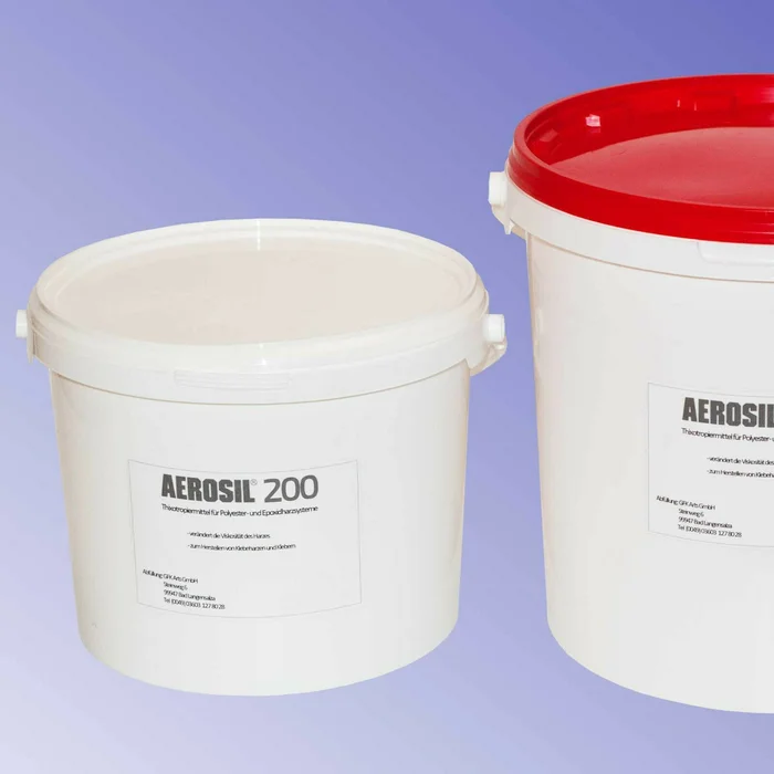 1 bis 10 Liter Aerosil® 200 pyrogenes Kieselsäurepulver, Füllstoff, Stellmittel