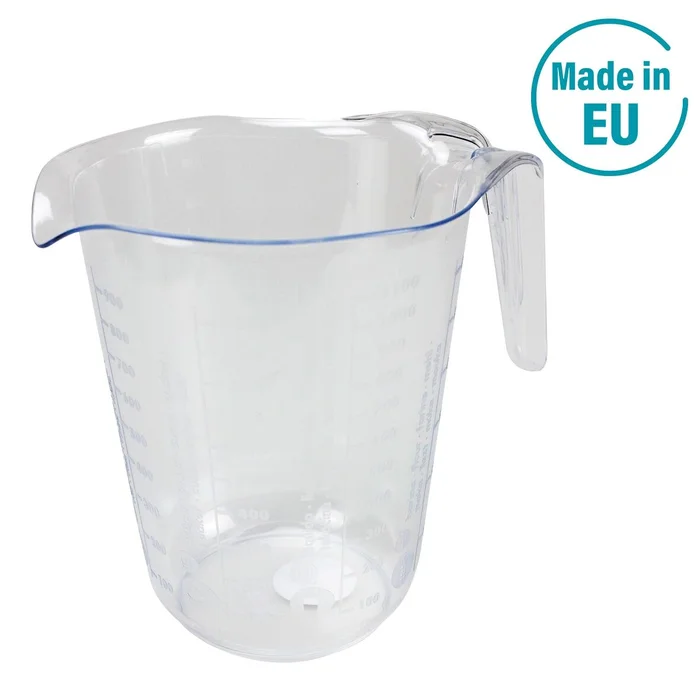 1 L Messbecher, Polystyrol, Ø 13 x 16,5 cm, (transparent)