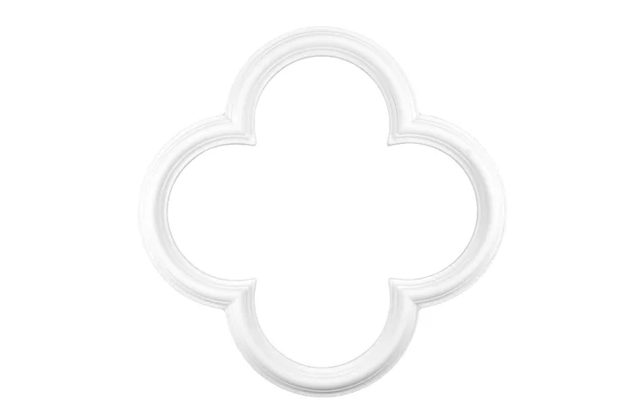 1 PU Ornament für Decke und Wand Polyurethane Hexim 50x50cm FR60