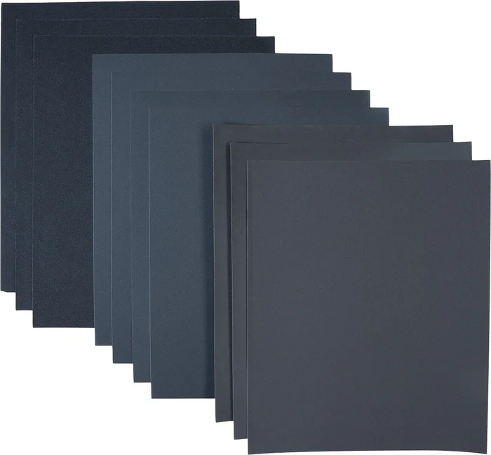 10 tlg. Schleifpapier-Set, wasserfest