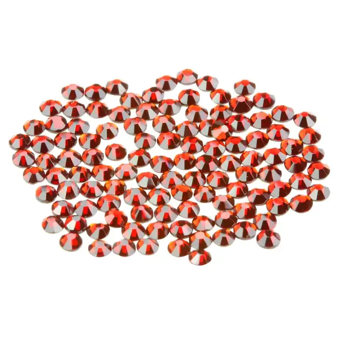 100 Glas Strasssteine Siam Red