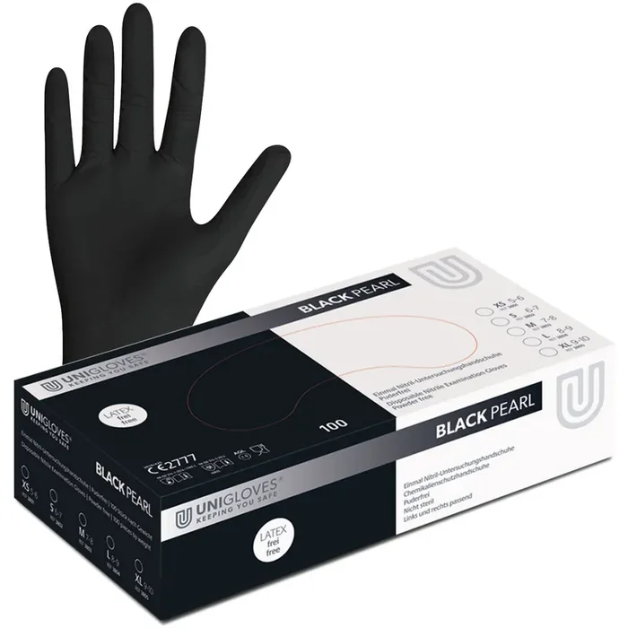100 Nitril-Handschuh Black Pearl