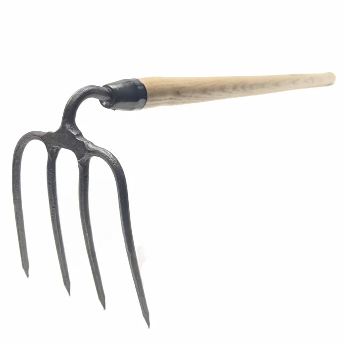 1011 – Gartenkreiel mit 4 Zinken – 80 cm Eschenstiel