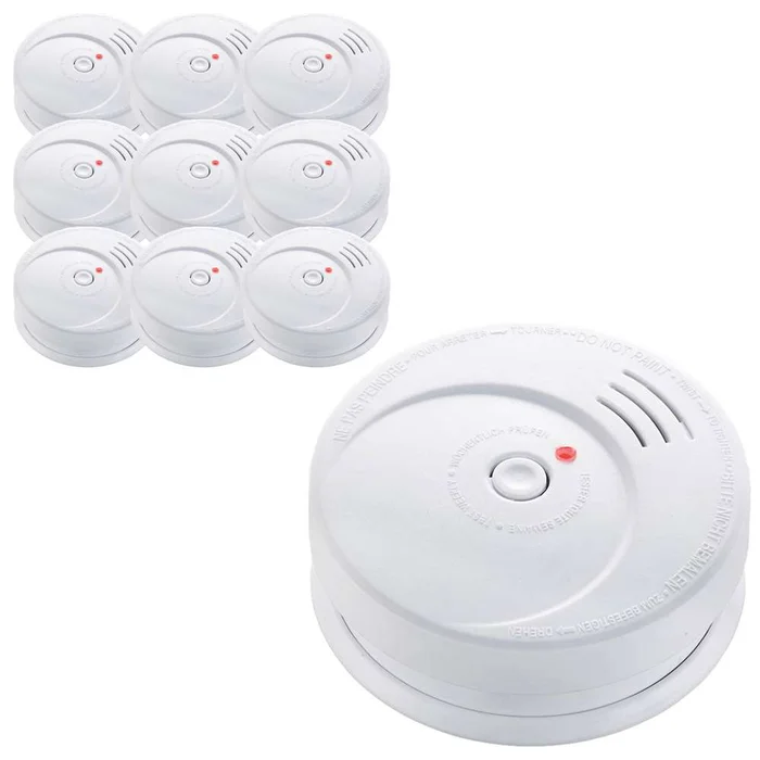10er Set Grafner® Rauchmelder 85dB mit 10 Jahres Batterie