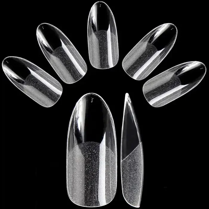 120 Mandel Press On Tips mattiert (lang)