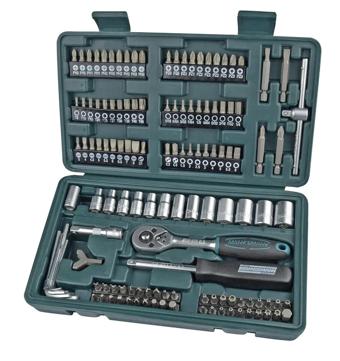 130 tlg. Steckschlüssel-/Bitset