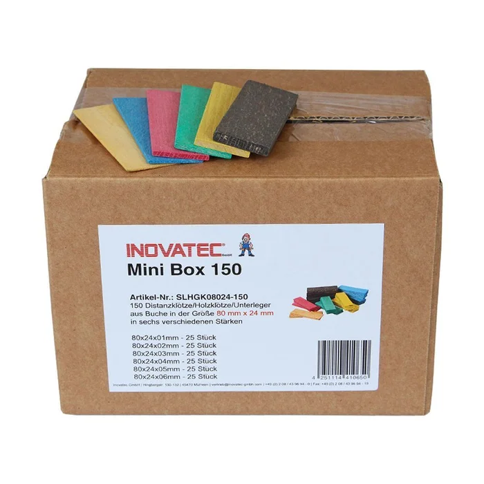 150 Holz Verglasungsklötze Glasklötze 80x24x1-6 Trageklötze Montage Fenster Tür