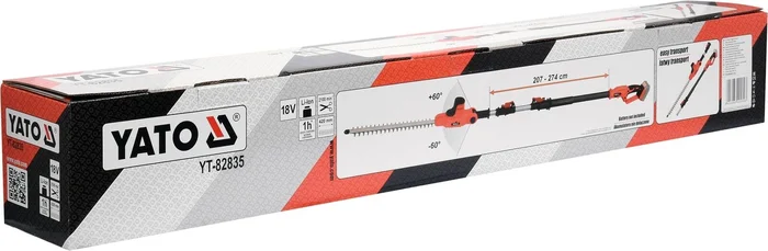 18 V Teleskop-Heckenschere ohne Akku