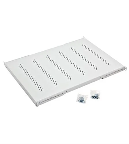 19″ Fachboden Fix, Schwerlast 150kg Last,T=650mm,1HE,RAL7035