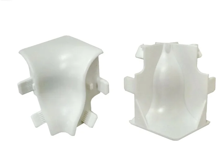 2 St. Equipped 1201 Innenecke Weiß 40 mm