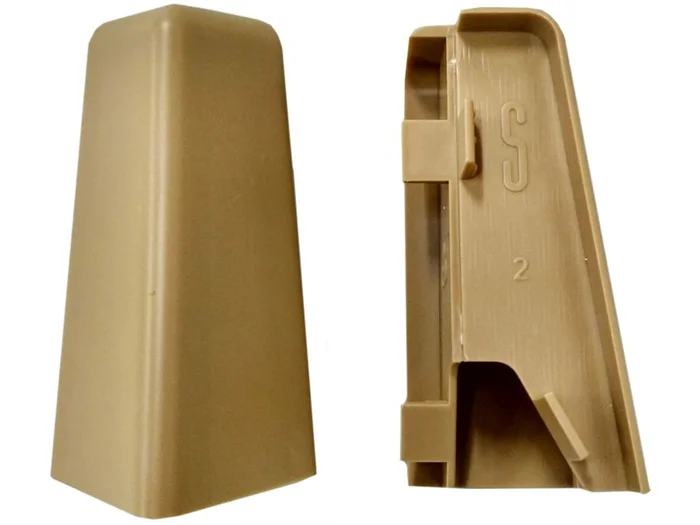 2 St. Equipped 1254 Außenecke Eiche 58 mm