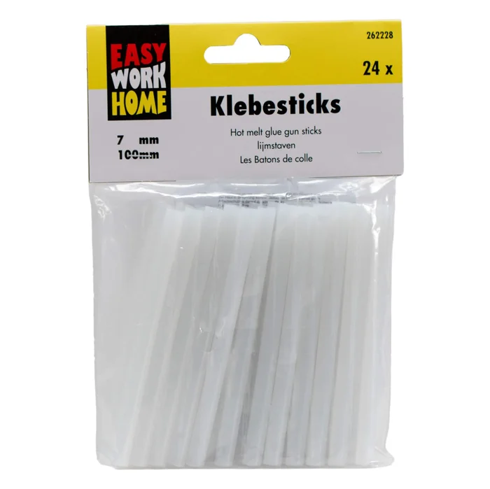 24 Heißklebesticks 7mm x 100mm Heißklebestifte für Heißklebepistole