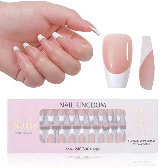 240 Long Ballerina French Press-On Tips dunkel