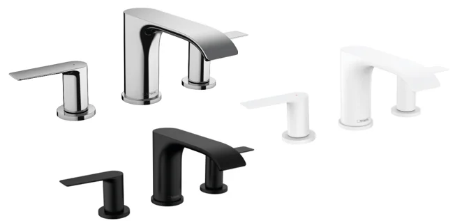 3-Loch Waschtischarmatur 90 mit Ablaufgarnitur