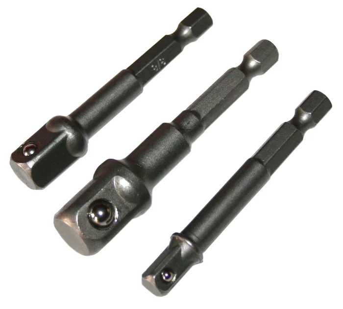 3 teiliges Bit Adapterset für Stecknüsse