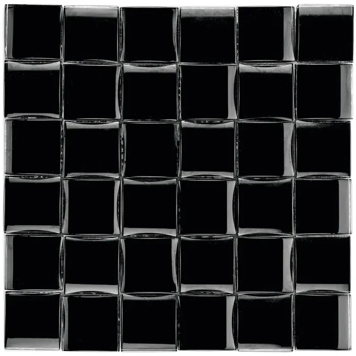 3D Black Mosaik – – 25,6×25,6