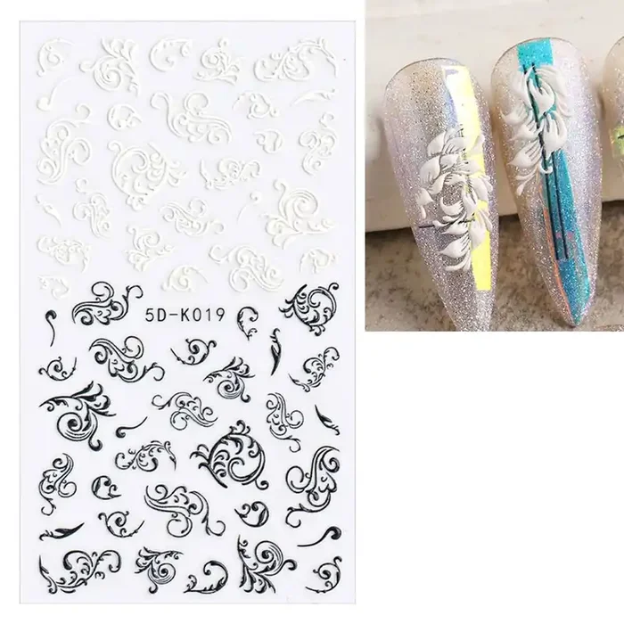 3D Nail Sticker Schnörkel 2