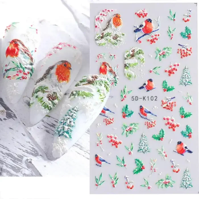 3D Nail Sticker Xmas 4