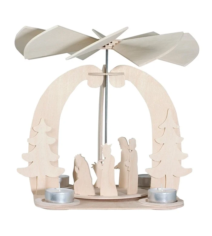 41 tlg. Holzbausatz Weihnachtspyramide