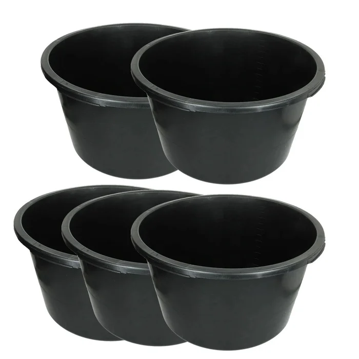 5 Stk Maurerkübel Mörtelwanne Mörtelkasten Rund 65 l Beton Maurer Kübel