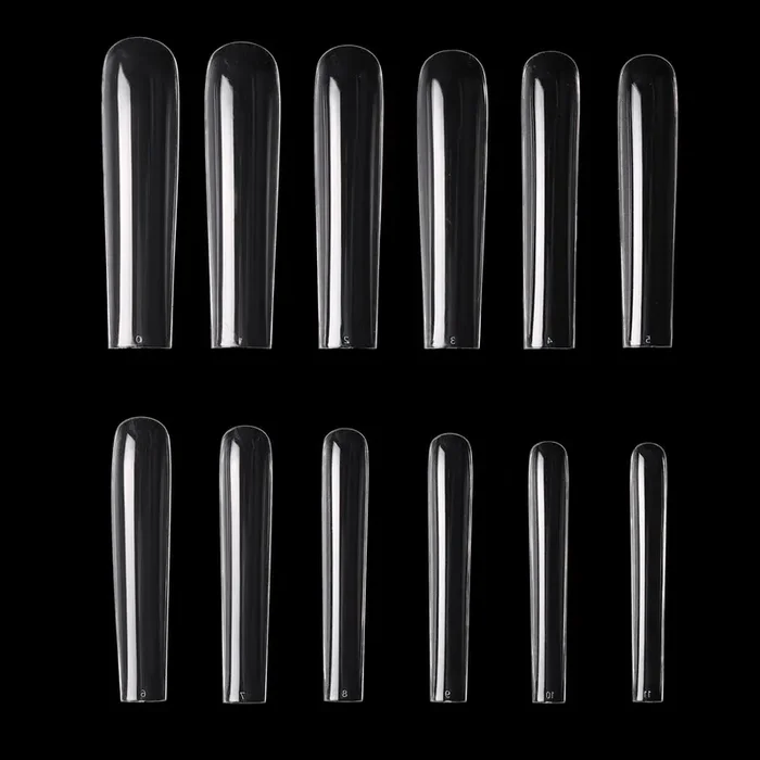 500 3XL Tunnel Press-On Tips Clear