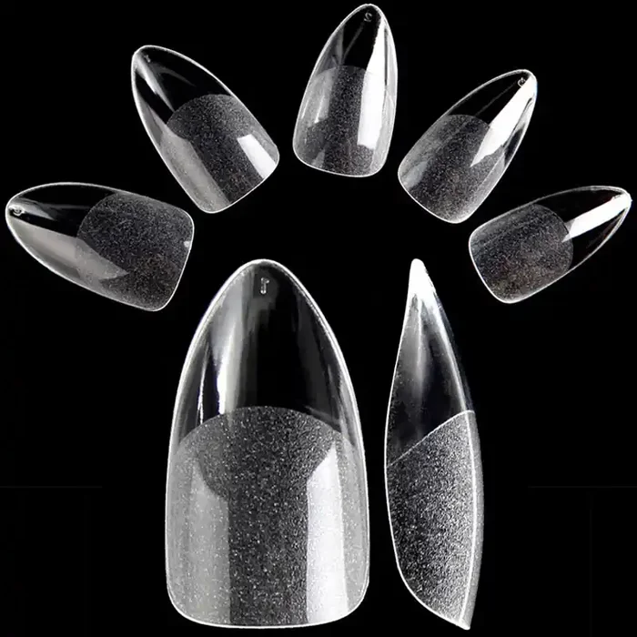 500 Mandel Press On Tips mattiert