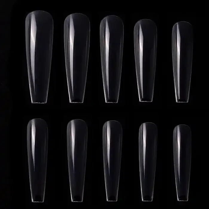 500 XXL Ballerina Press-On Tips Clear