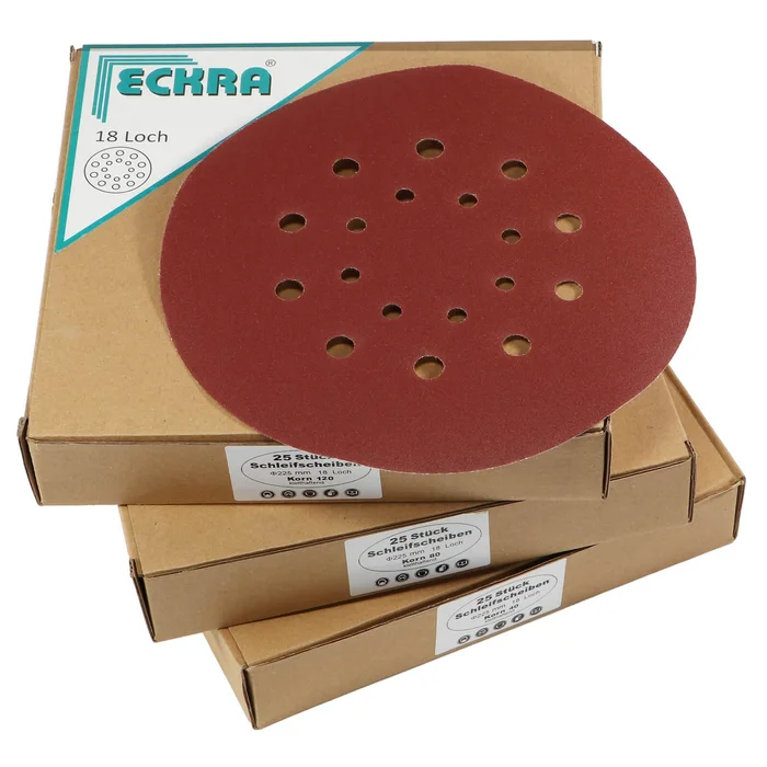 75 Blatt Klett Schleifscheiben 225mm – Korn: 40 80 120