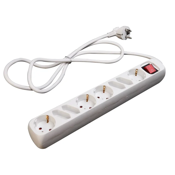 8-fach Steckerleiste mit Schalter