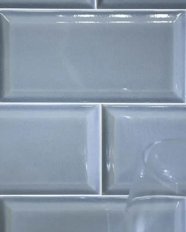 8 m² Restposten Metro Craquele Blau 10×20 Marine