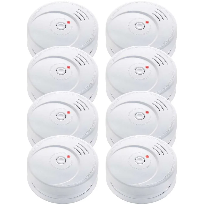 8er Set Grafner® Rauchmelder 85dB mit 10 Jahres Batterie