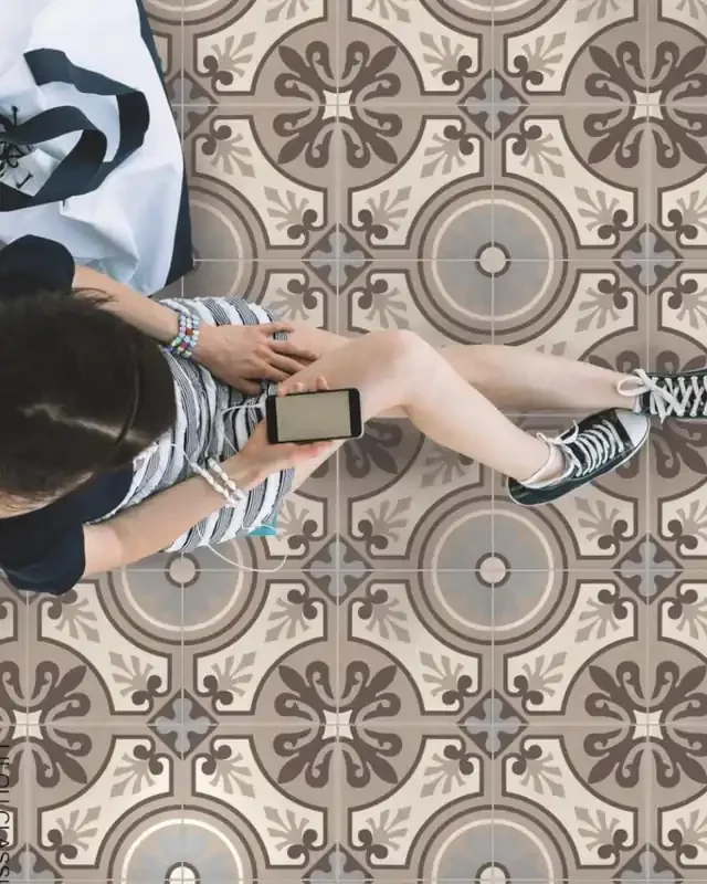 9 m² Lilou Classic 20×20 cm Zementfliesen Optik