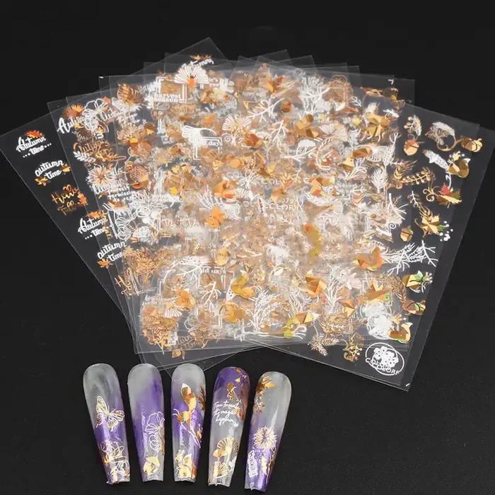 9 Nail Sticker Herbst Set