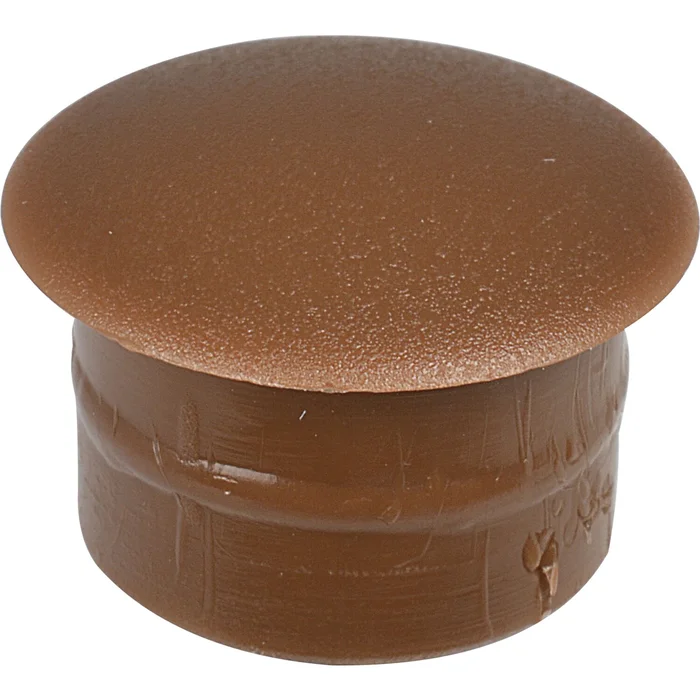 Abdeckkappe für Blindlöcher, Außen-ø 10, Schaf-ø 6, Kunststoff braun RAL 8007 (100 Stück)