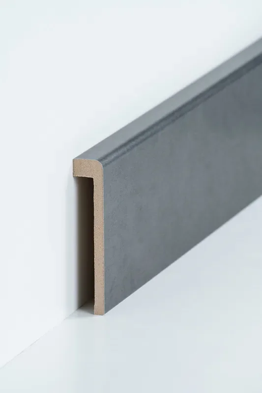 Abdeckleiste für Fliesensockel 19 x 96 mm Stahl natur