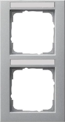 Abdeckrahmen 2f senkr. BSF E2 F Alu