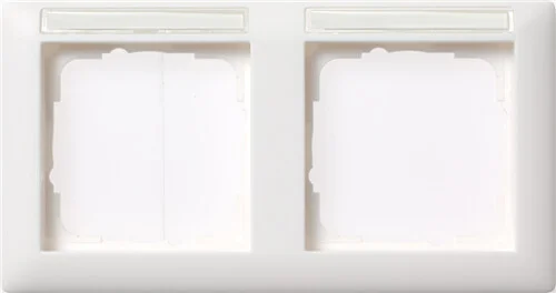 Abdeckrahmen 2f waager. BSF Standard 55 Reinweiß