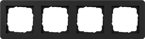 Abdeckrahmen 4f Gira E1 Schwarz m