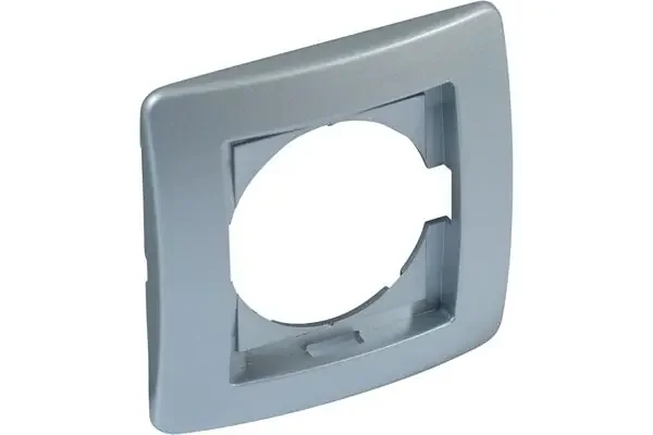 Abdeckrahmen Kreta, 1-fach (silber)