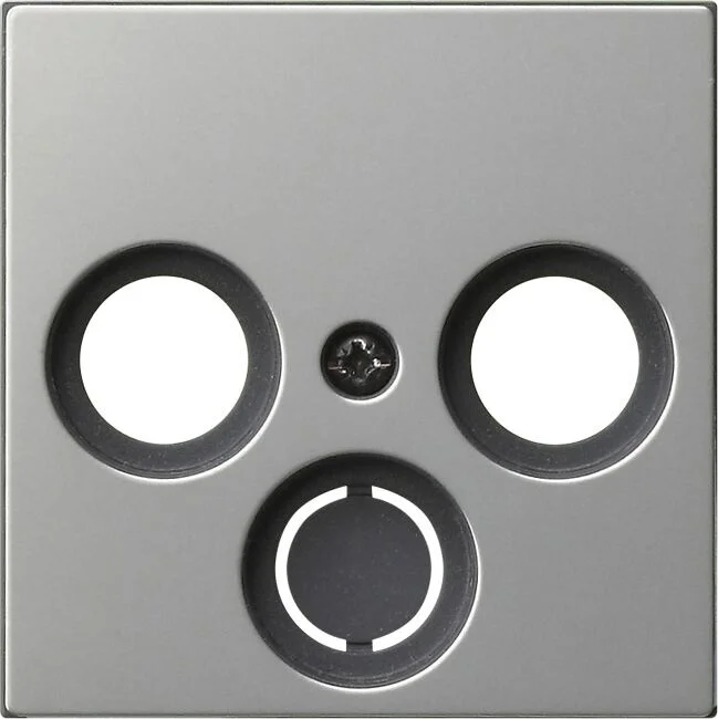 Abdeckung Antennendose 2-und 3fach System 55 edelstahl