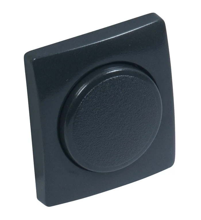 Abdeckung Dimmer Kreta, Drehachse 6 mm (schwarz)