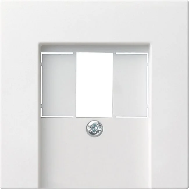 Abdeckung für TAE und USB Anschlussdose System 55 reinweiß glänzend