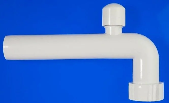 Abgangsbogen PP weiß mit Rohrbelüfter 40 x 220 mm