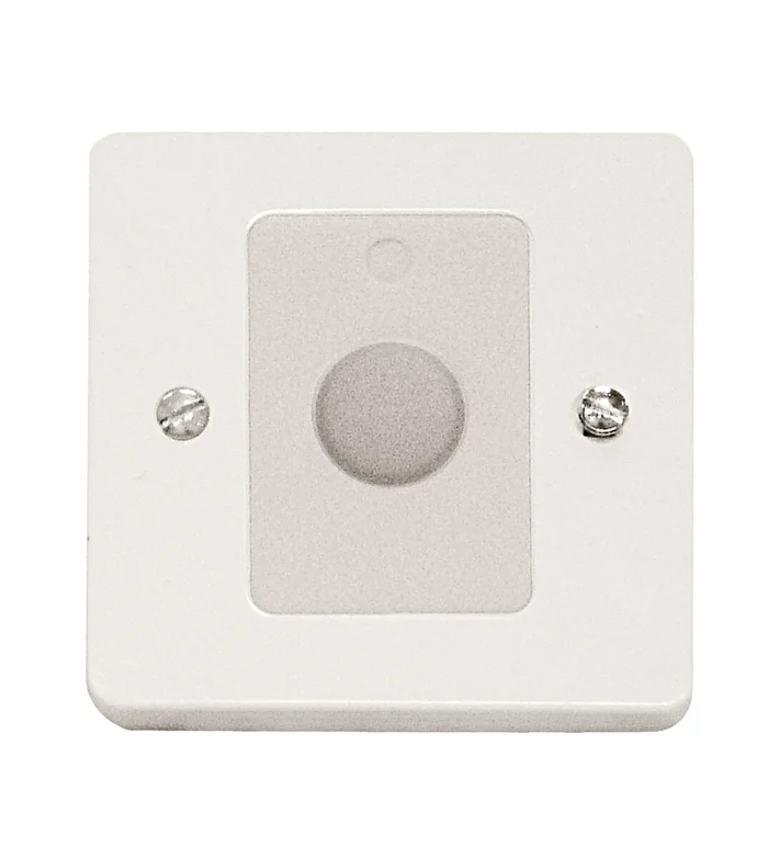 Abstelltaster mit Zentralplatte, reinweiß