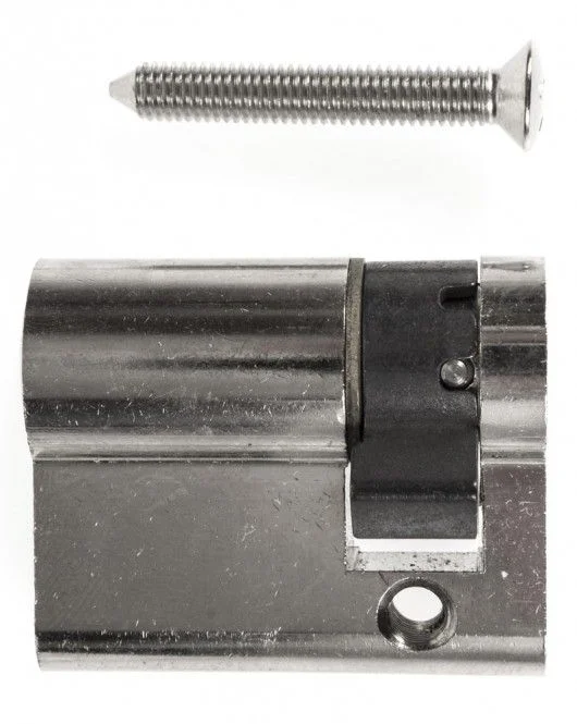 ABUS Profilhalbzylinder C 83 1/2 auf Musterschlüssel schliessend