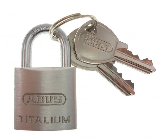 ABUS Vorhängeschloss Titalium 64TI/20 mit 2 Schlüsseln