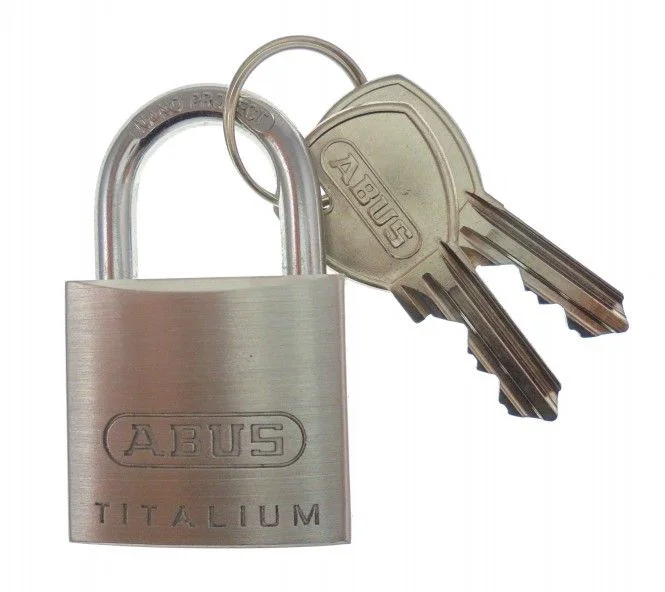 ABUS Vorhängeschloss Titalium 64TI/30 mit 2 Schlüsseln