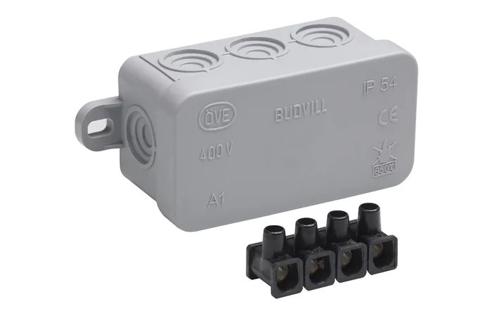 Abzweigkasten Klemmleiste IP54 Aufputz 75x45x40 mm