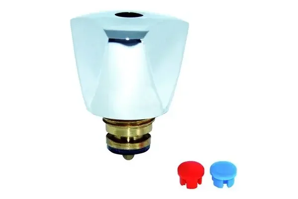 Acrylgriff klar, Oberteil blau, ½“