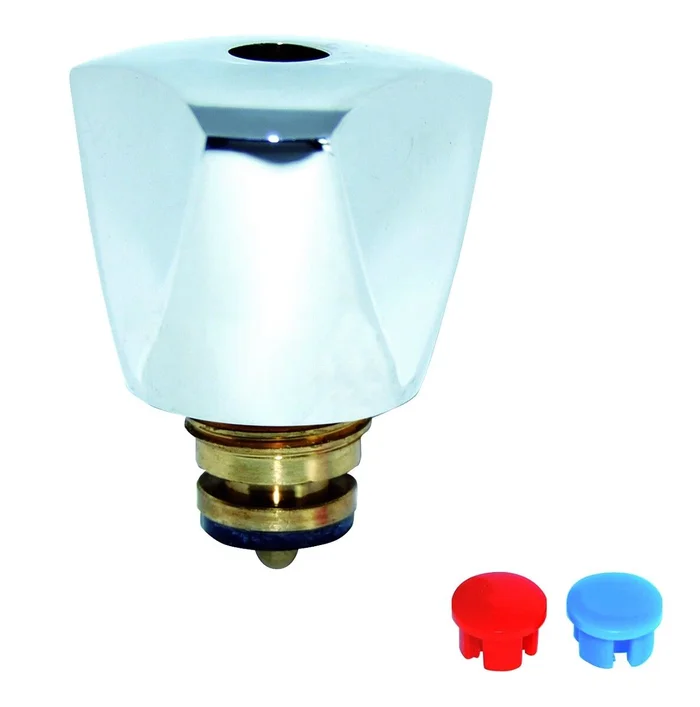 Acrylgriff klar, Oberteil blau, ½“